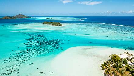 Bora Bora island in Tahiti French Polynesia South Pacific Ocean