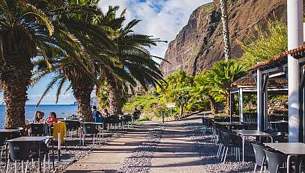 A beach café in Madeira, Portugal